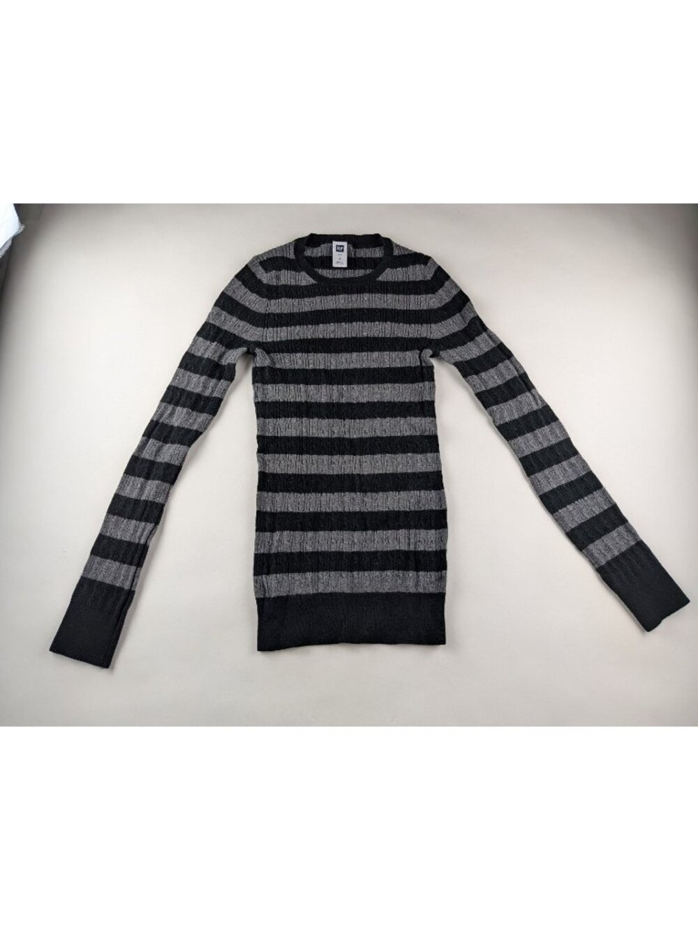 Vintage Gap Striped Knit Long Sleeve Crewneck Sweater Womens Medium